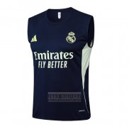 Camiseta De Futbol de Entrenamiento Real Madrid Sin Mangas 2025-2026 Azul