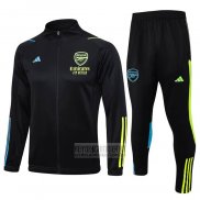 Chandal de Chaqueta del Arsenal Nino 2023-2024 Negro