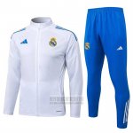 Chandal de Chaqueta del Real Madrid Nino 2025-2026 Blanco