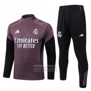 Chandal de Sudadera del Real Madrid Nino 2025-2026 Purpura