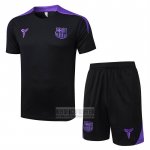 Chandal del Barcelona Manga Corta 2025-2026 Negro - Pantalon Corto