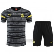 Chandal del Borussia Dortmund Manga Corta 2022-2023 Gris - Pantalon Corto