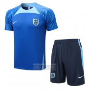 Chandal del Inglaterra Manga Corta 2022-2023 Azul - Pantalon Corto