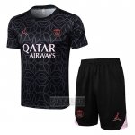 Chandal del Paris Saint-Germain Jordan Manga Corta 2024-2025 Negro - Pantalon Corto