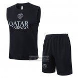 Chandal del Paris Saint-Germain Sin Mangas 2025-2026 Negro