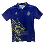 Tailandia Camiseta De Futbol Real Madrid Dragon 2024-2025 Azul
