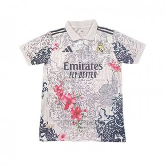 Tailandia Camiseta De Futbol Real Madrid Dragon 2025-2026 Blanco Rojo